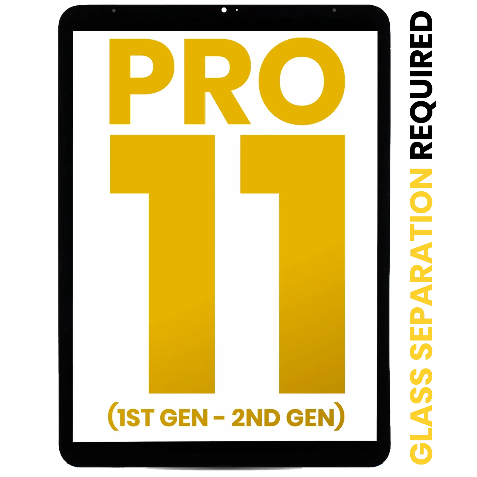 Digitizer For iPad Pro 11" 1st Gen (2018) / iPad Pro 11" 2nd Gen (2020) (Glass Separation Required) (Premium) (All Colors)