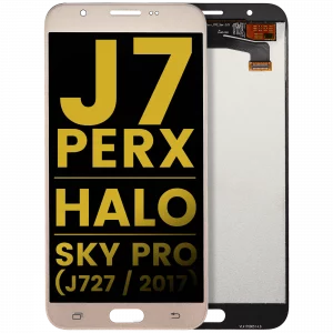 LCD Assembly Without Frame For Samsung Galaxy J7 Perx / Halo / Sky Pro (J727 / 2017) (Refurbished) (Gold)