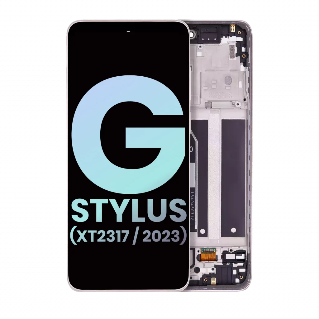 LCD Assembly With Frame For Motorola Moto G Stylus 4G (XT2317 / 2023) (Genuine OEM) (Pink)