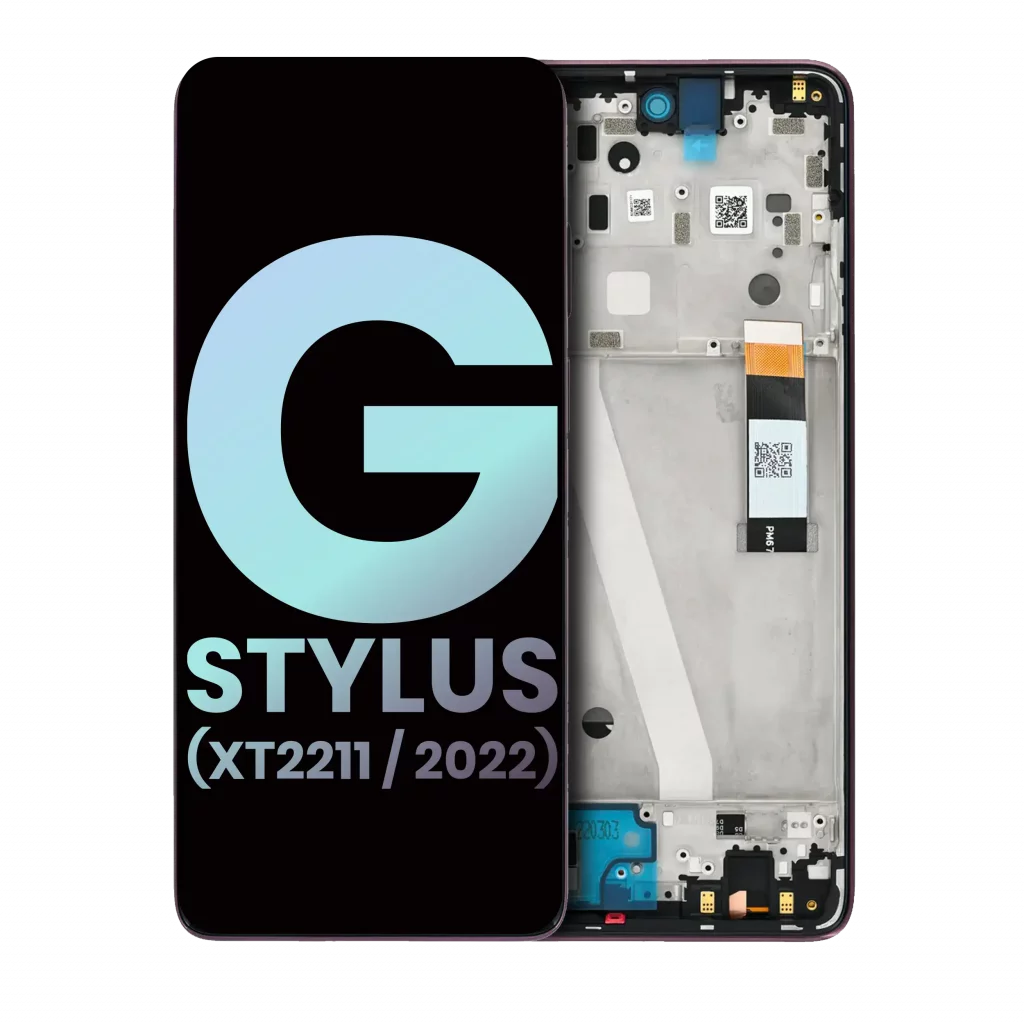 LCD Assembly With Frame For Motorola Moto G Stylus 4G (XT2211 / 2022) (Genuine OEM) (Metallic Rose)