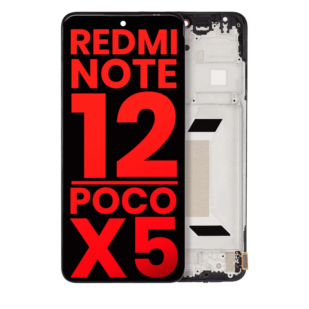 OLED Assembly With Frame For Xiaomi Redmi Note 12 5G / Poco X5 (Aftermarket Plus) (All Colors)
