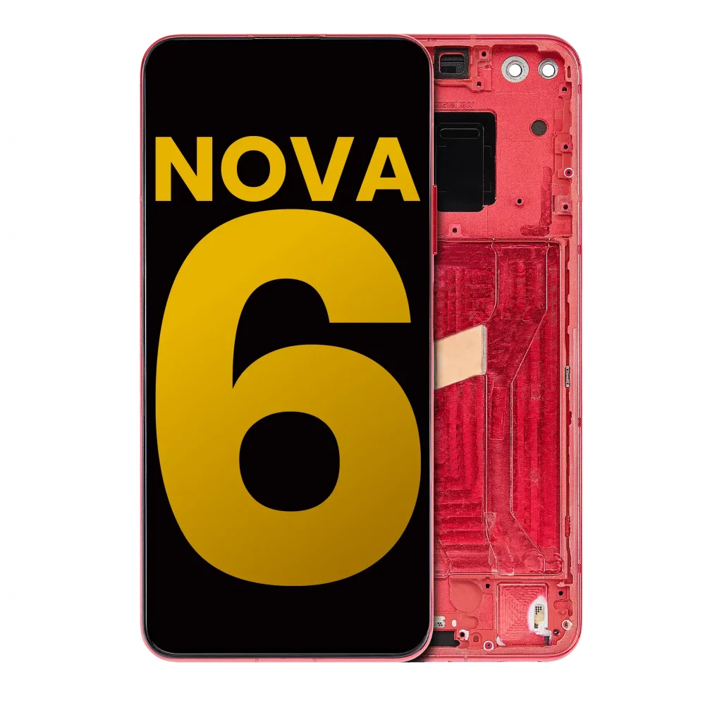 LCD Assembly With Frame For Huawei Nova 6 5G (Refurbished) (Red)