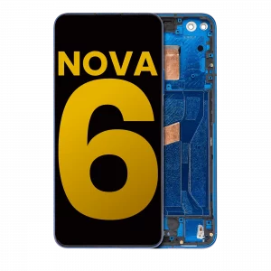 LCD Assembly With Frame For Huawei Nova 6 5G (Refurbished) (Blue)