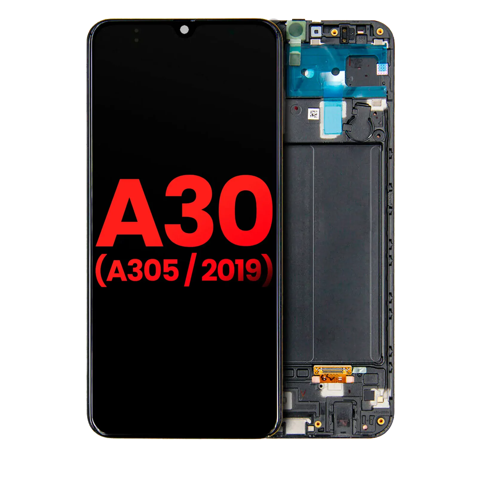 OLED Assembly With Frame For Samsung Galaxy A30 (A305 / 2019) (Aftermarket Plus) (All Colors)