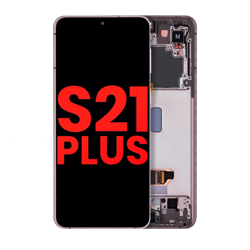 OLED Assembly With Frame For Samsung Galaxy S21 Plus 5G (Aftermarket Plus) (Phantom Violet / Pink / Gold)