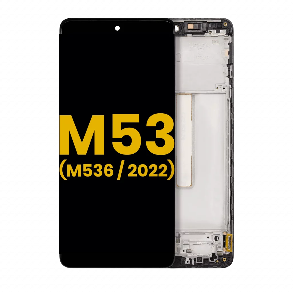 OLED Assembly With Frame For Samsung Galaxy M53 5G (M536 / 2022) (Refurbished) (All Colors)