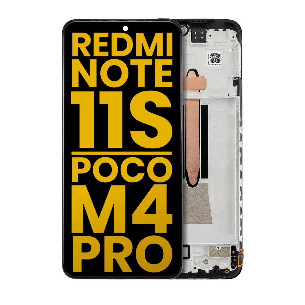 OLED Assembly With Frame For Xiaomi Redmi Note 11S 4G / Poco M4 Pro 4G (Refurbished) (All Colors)