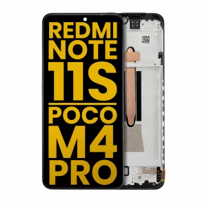 OLED Assembly With Frame For Xiaomi Redmi Note 11S 4G / Poco M4 Pro 4G (Refurbished) (All Colors)