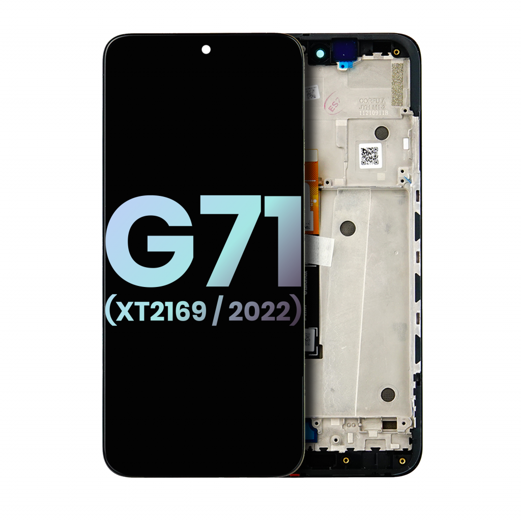 OLED Assembly With Frame For Motorola Moto G71 5G (XT2169 / 2022) (Genuine OEM) (All Colors)