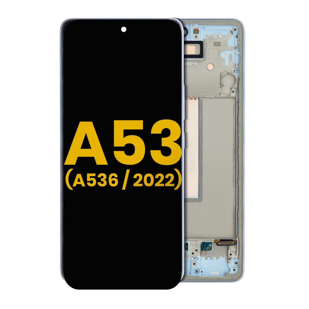 OLED Assembly With Frame For Samsung Galaxy A53 5G (A536 / 2022) (Refurbished) (Blue)