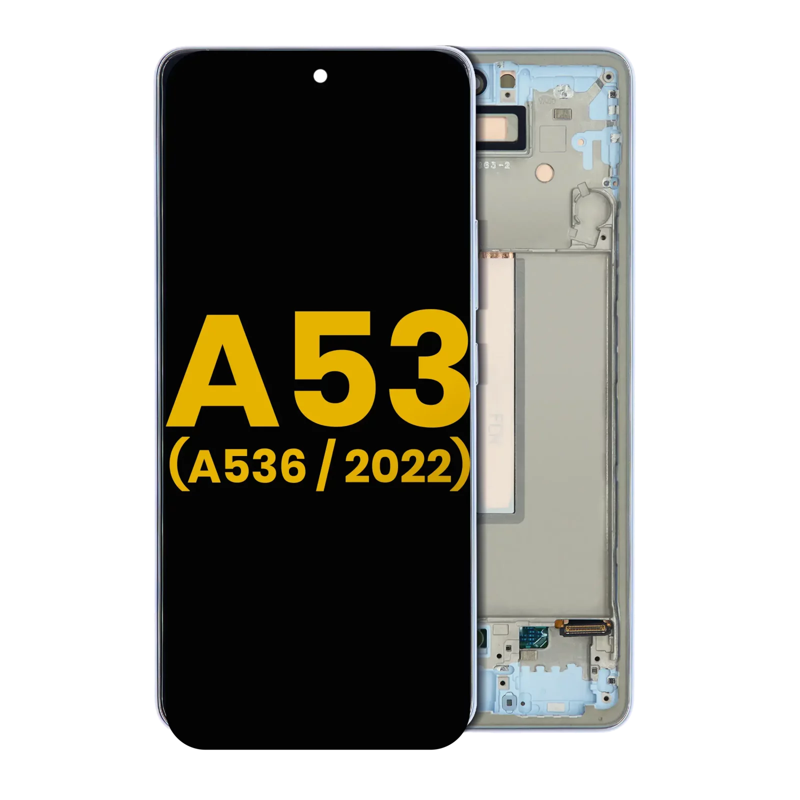 OLED Assembly With Frame For Samsung Galaxy A53 5G (A536 / 2022) (Refurbished) (Blue)