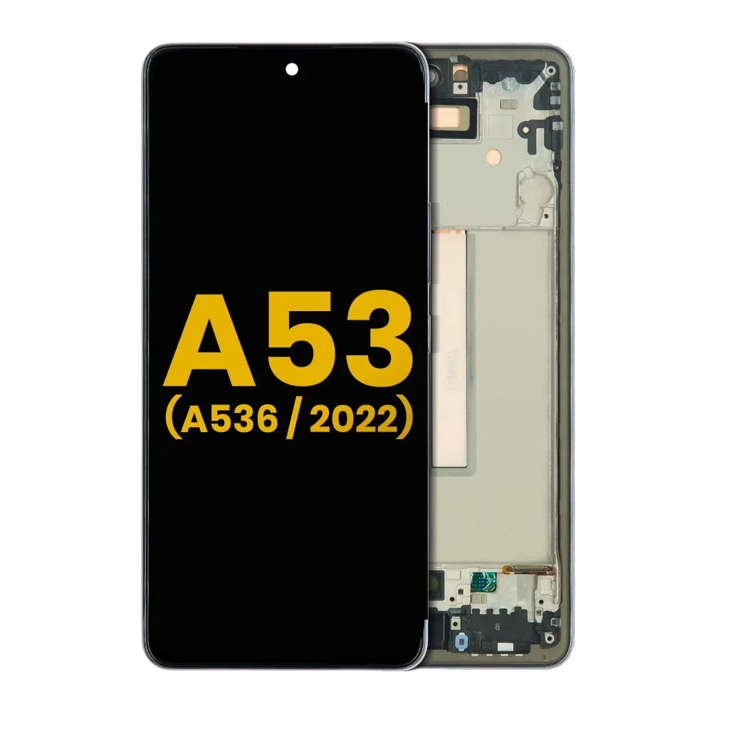 OLED Assembly With Frame For Samsung Galaxy A53 5G ( A536 / 2022) (Refurbished) (Black)