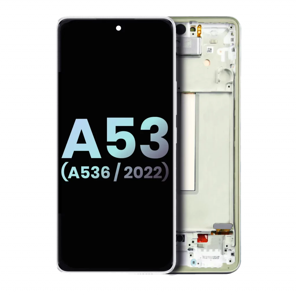 OLED Assembly With Frame For Samsung Galaxy A53 5G (A536 / 2022) (Service Pack) (White)