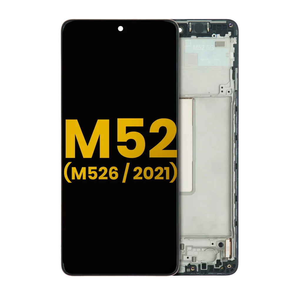 OLED Assembly With Frame For Samsung Galaxy M52 5G (M526 / 2021) (Refurbished) (All Colors)
