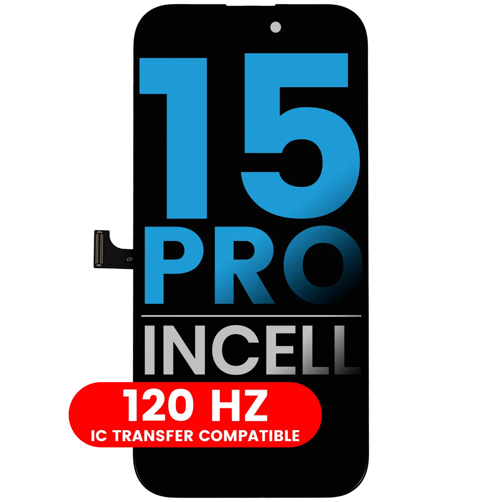 LCD Assembly For iPhone 15 Pro (Aftermarket: AQ7 / Incell) (120HZ)