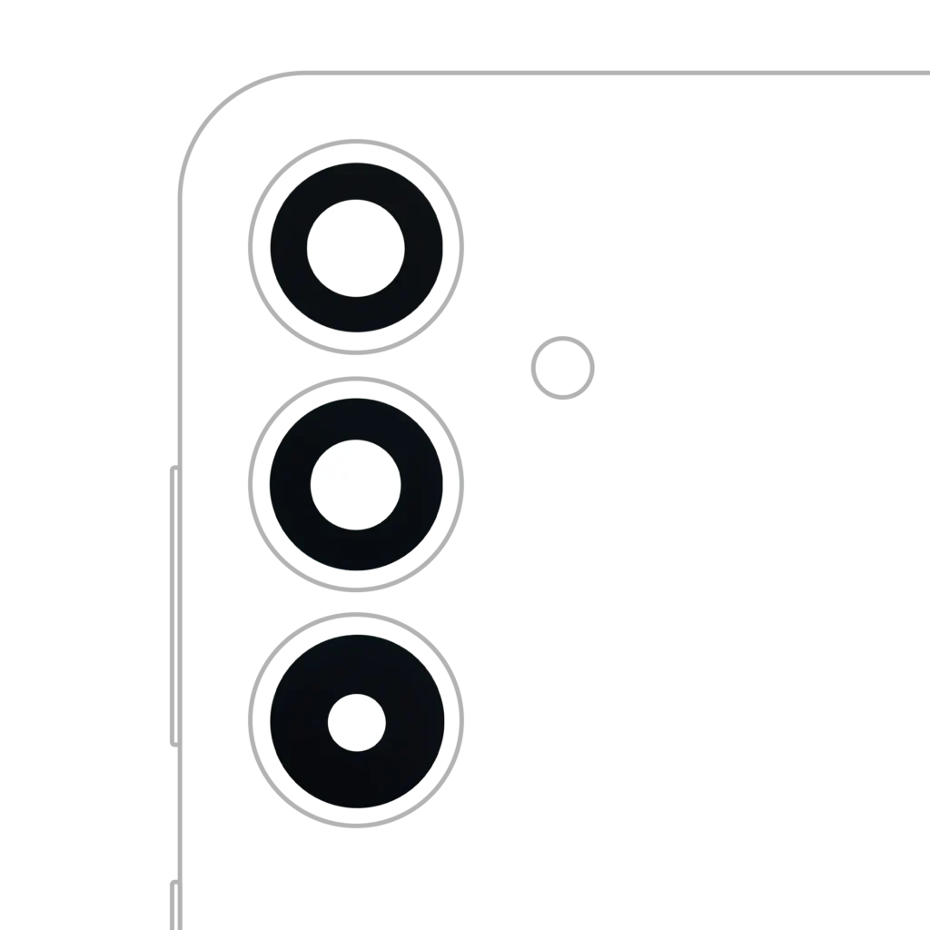 Back Camera Lens (Glass Only) With Adhesive For Samsung Galaxy S25 Plus 5G (3 Piece Set) (All Colors)