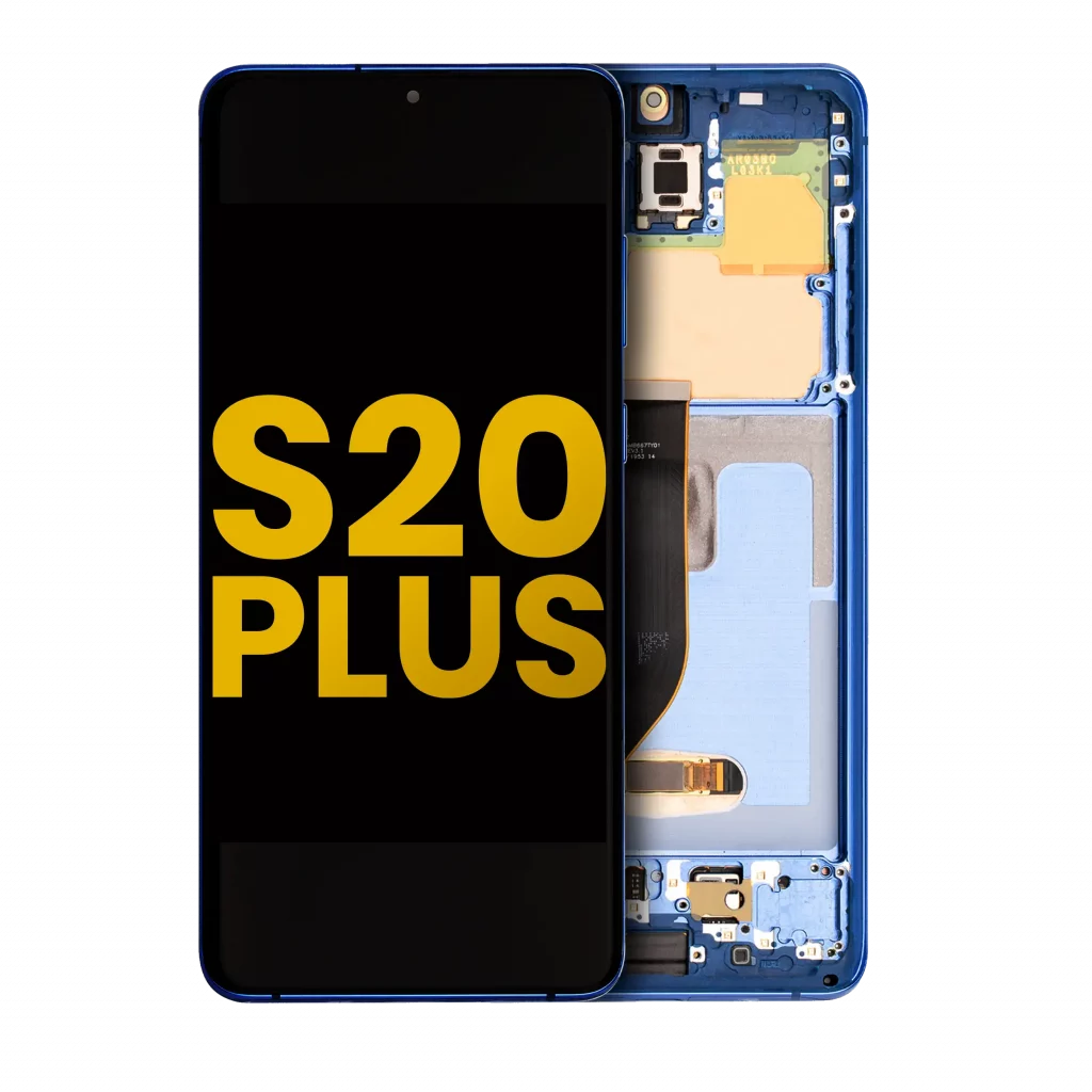 OLED Assembly With Frame For Samsung Galaxy S20 Plus 5G (Refurbished) (Aura Blue)