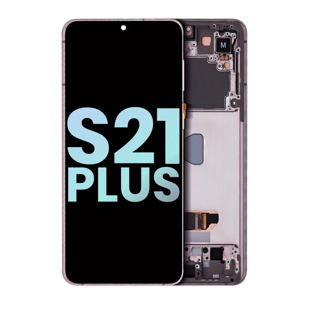 OLED Assembly With Frame For Samsung Galaxy S21 Plus 5G (Service Pack) (Phantom Violet / Pink / Gold)