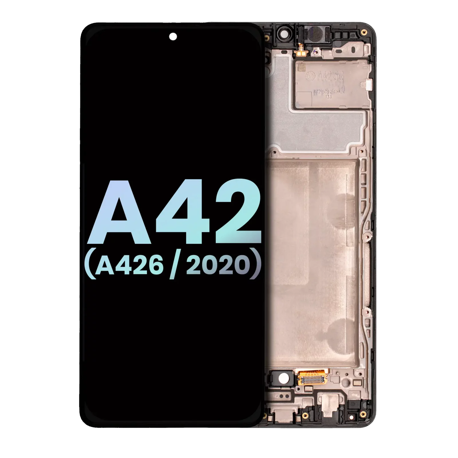 OLED Assembly With Frame For Samsung Galaxy A42 5G (A426 / 2020) (Service Pack) (Prism Dot Black)