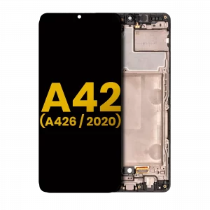 OLED Assembly With Frame For Samsung Galaxy A42 5G (A426 / 2020) (Refurbished) (Prism Dot Black)