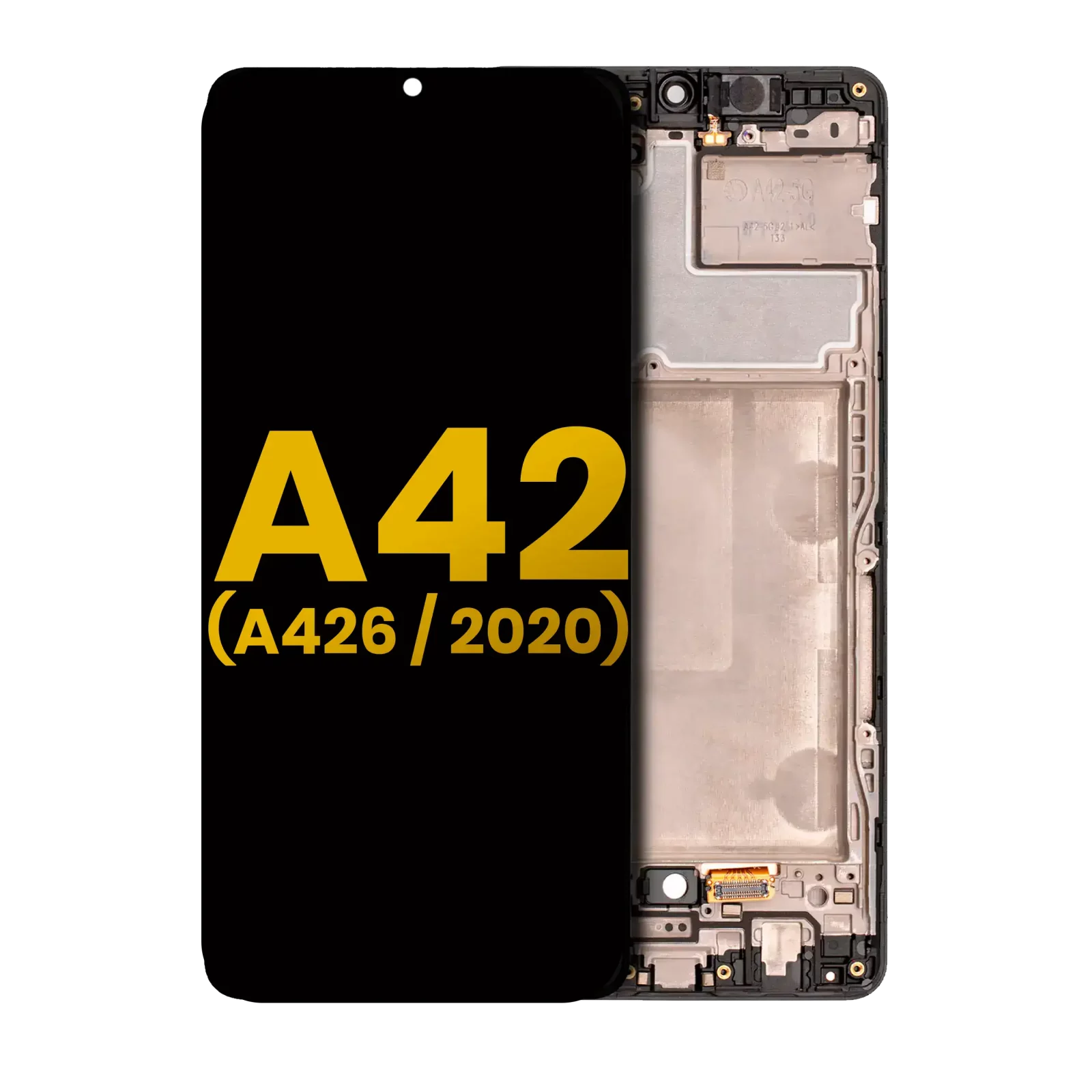 OLED Assembly With Frame For Samsung Galaxy A42 5G (A426 / 2020) (Refurbished) (Prism Dot Black)