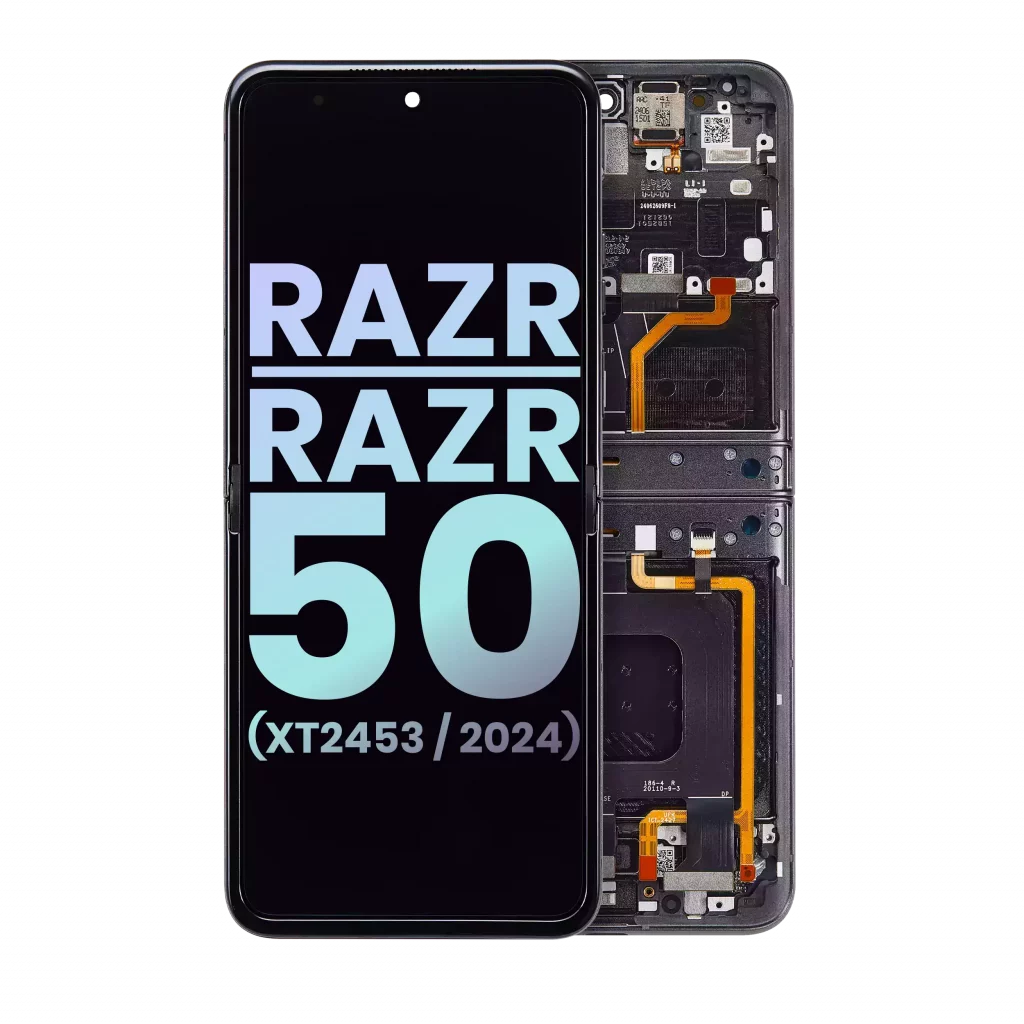 Main OLED Assembly For Motorola Razr / Razr 50 (XT2453 / 2024) (Genuine OEM) (Koala Grey)