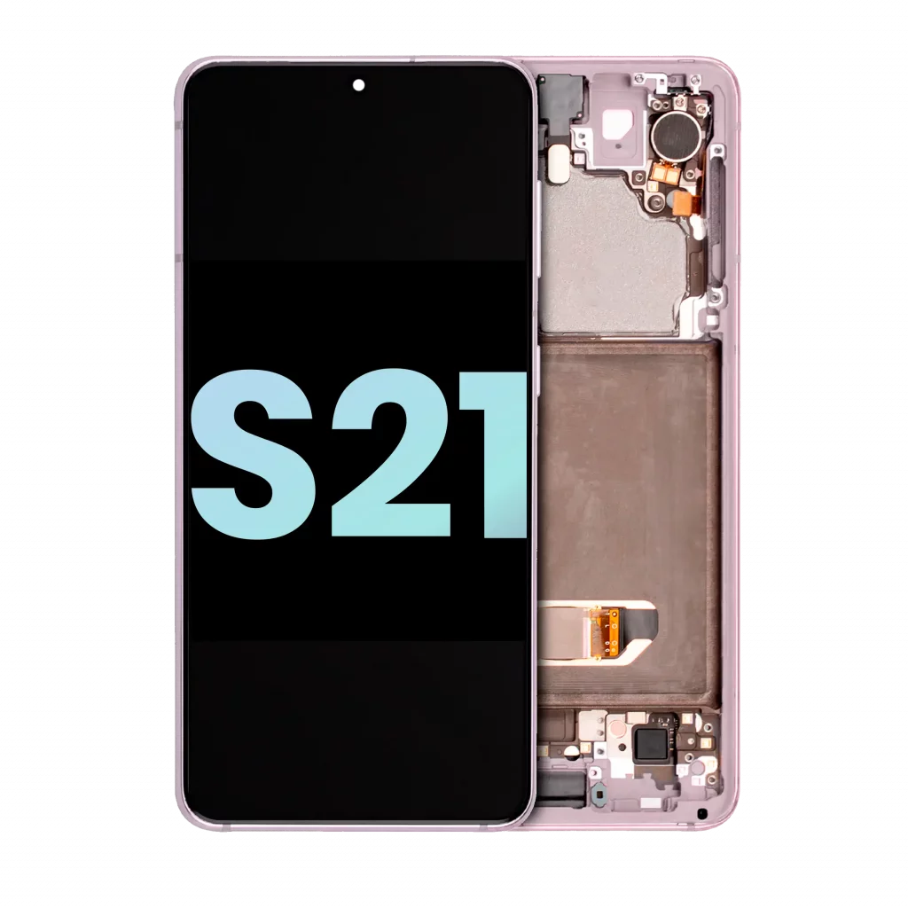OLED Assembly With Frame For Samsung Galaxy S21 5G (Service Pack) (Phantom Pink)