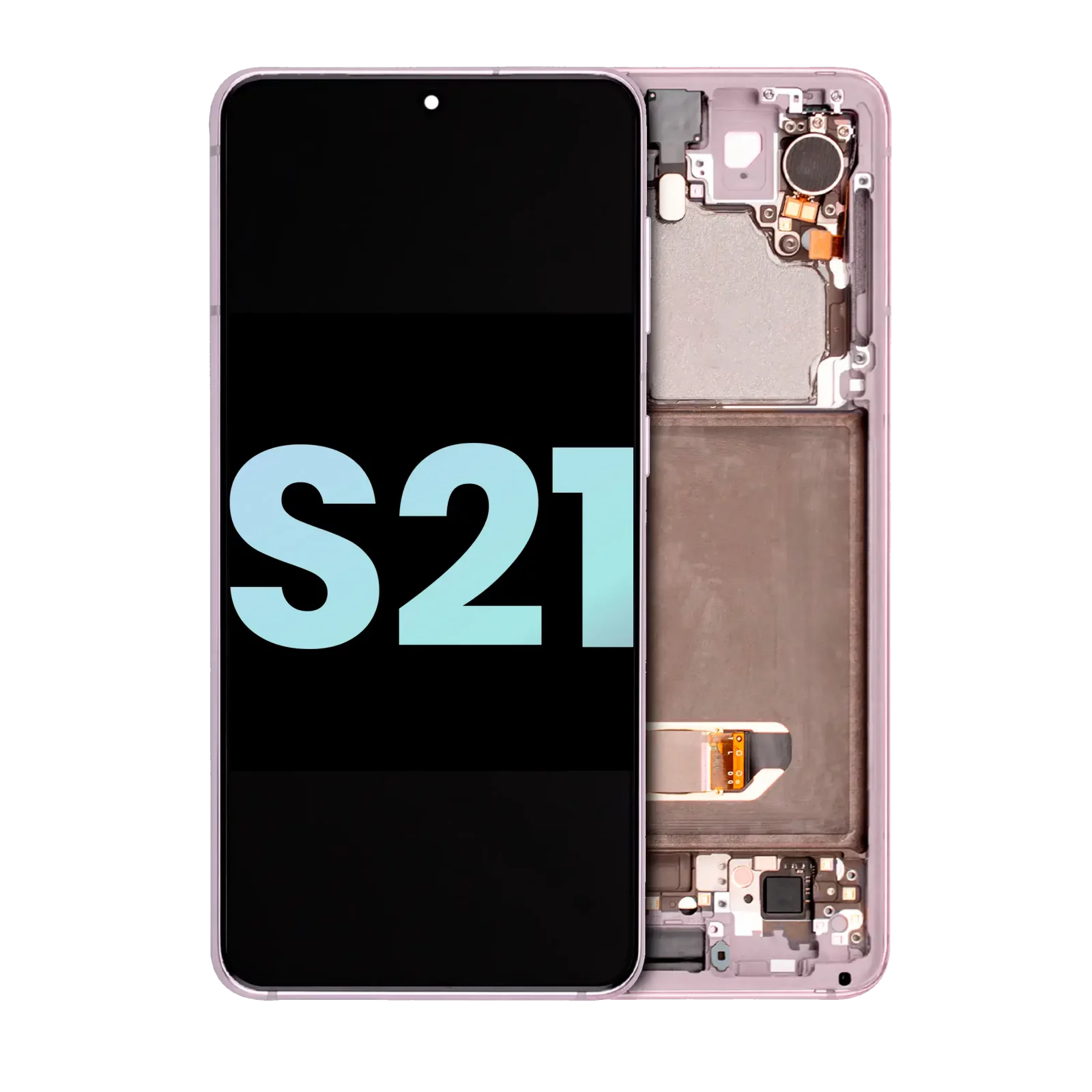 OLED Assembly With Frame For Samsung Galaxy S21 5G (Service Pack) (Phantom Pink)