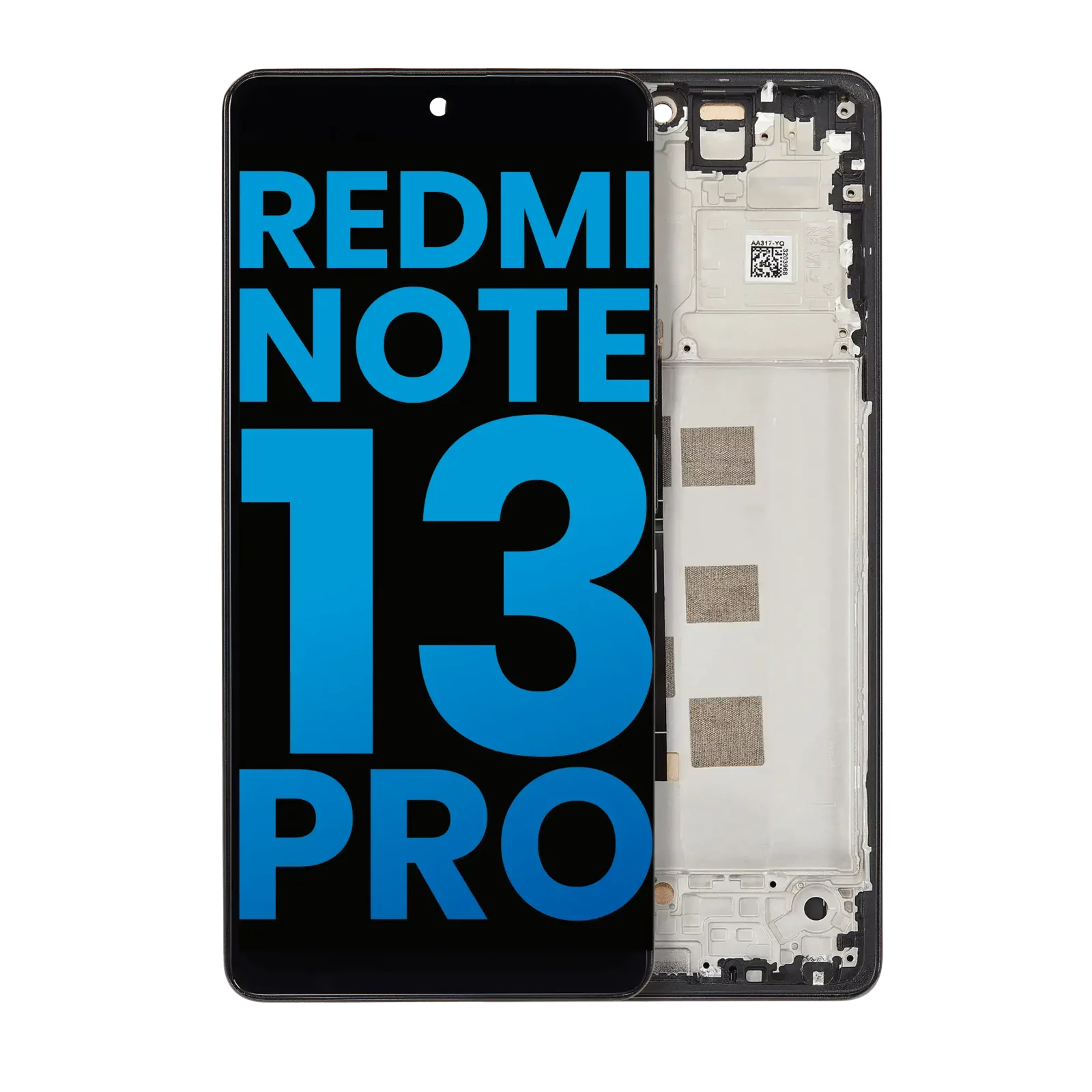 LCD Assembly With Frame For Xiaomi Redmi Note 13 Pro 4G / Xiaomi Poco M6 Pro 4G / Xiaomi Redmi Note 14S (Aftermarket: Incell) (Midnight Black)