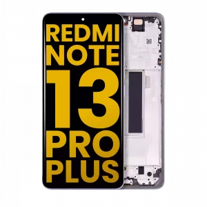 OLED Assembly With Frame For Xiaomi Redmi Note 13 Pro Plus (Refurbished) (Purple)
