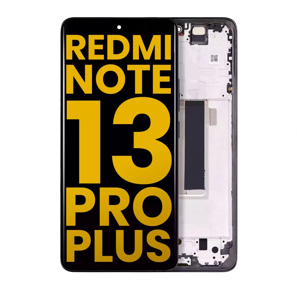OLED Assembly With Frame For Xiaomi Redmi Note 13 Pro Plus (Refurbished) (Black)