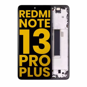 OLED Assembly With Frame For Xiaomi Redmi Note 13 Pro Plus (Refurbished) (Black)