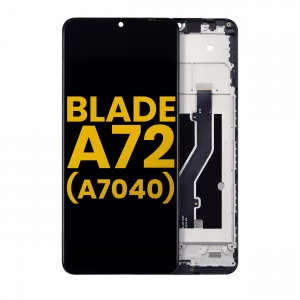 LCD Assembly With Frame For ZTE Blade A72 4G (A7040) (Refurbished) (Space Gray)