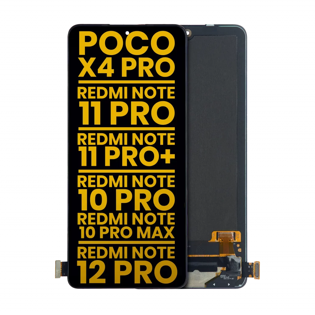 OLED Assembly Without Frame For Xiaomi Poco X4 Pro 5G / Redmi Note 11 Pro 4G / Note 11 Pro 5G / Note 11 Pro+ 5G / Redmi Note 10 Pro / Redmi Note 10 Pro Max / Redmi Note 12 Pro 4G Redmi / Redmi Note 11E Pro (Refurbished) (All Colors)