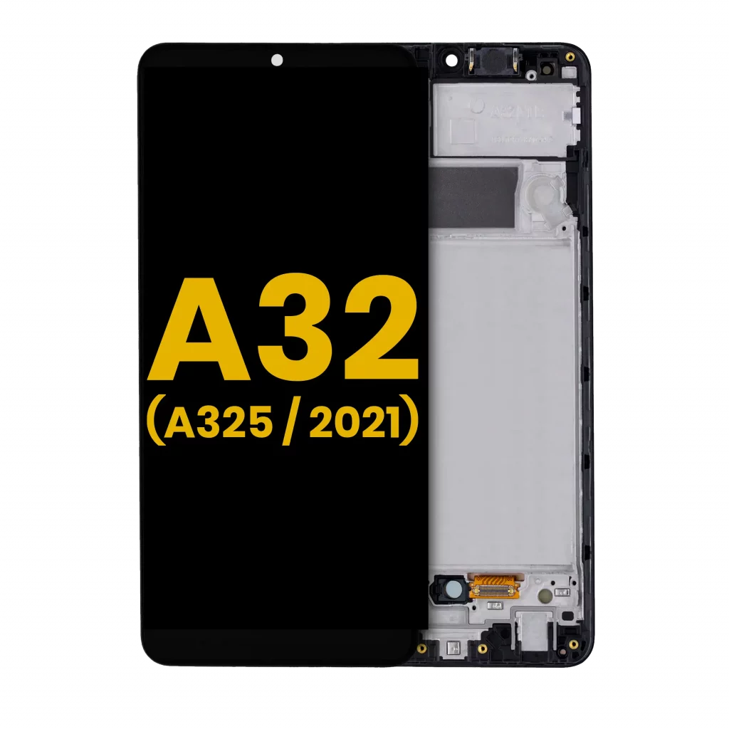 OLED Assembly With Frame For Samsung Galaxy A32 4G (A325 / 2021) (Refurbished) (Awesome Black)