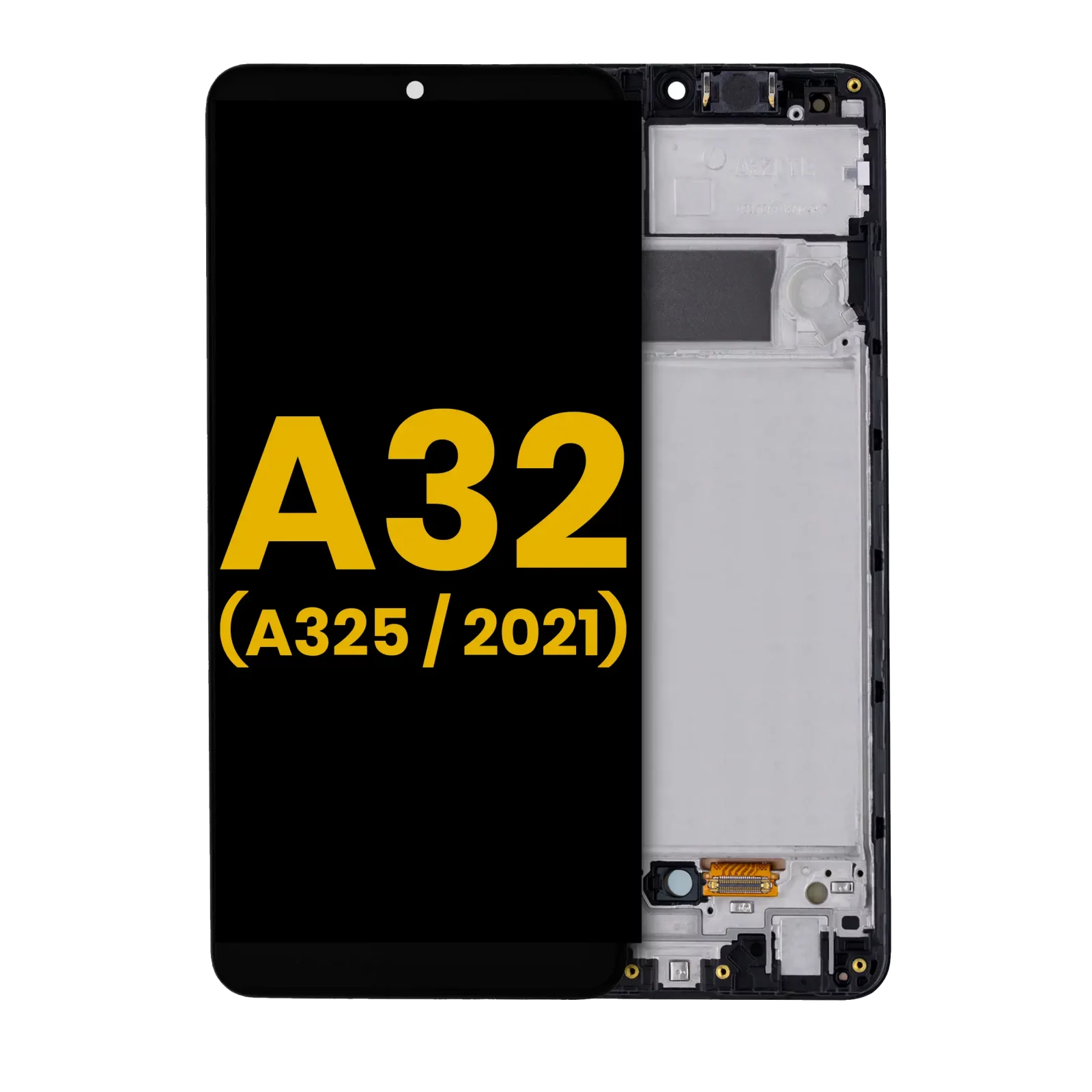 OLED Assembly With Frame For Samsung Galaxy A32 4G (A325 / 2021) (Refurbished) (Awesome Black)