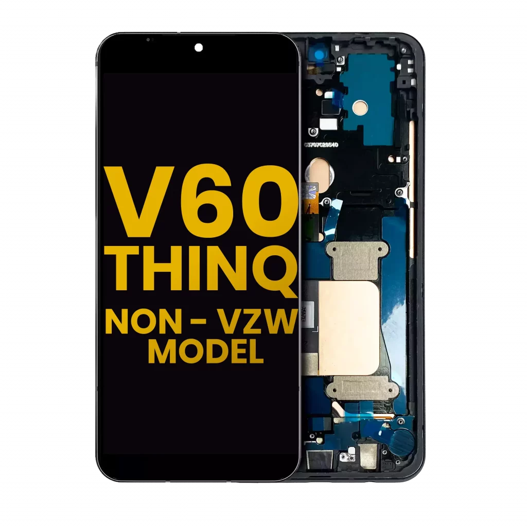 OLED Assembly With Frame For LG V60 ThinQ 5G (Non-Verizon 5G UW Frame) (Refurbished) (Black)