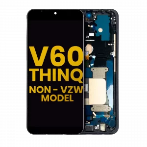 OLED Assembly With Frame For LG V60 ThinQ 5G (Non-Verizon 5G UW Frame) (Refurbished) (Black)