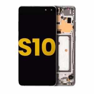 OLED Assembly With Frame For Samsung Galaxy S10 5G (Refurbished) (Crown Silver)