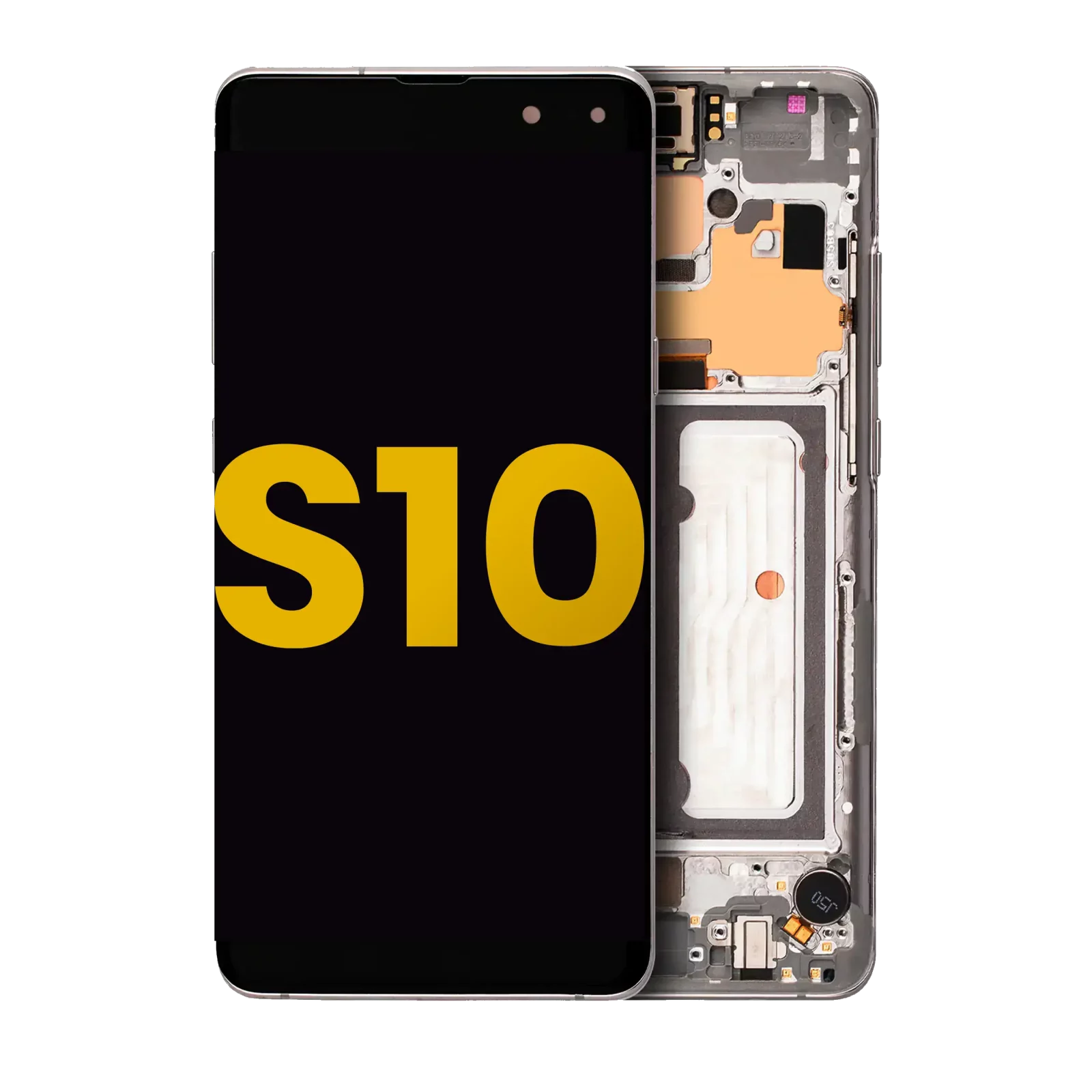 OLED Assembly With Frame For Samsung Galaxy S10 5G (Refurbished) (Crown Silver)