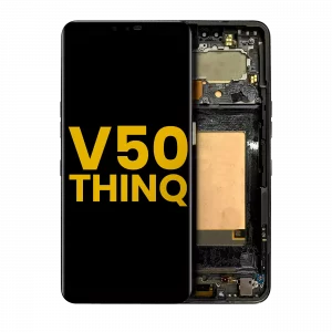 OLED Assembly With Frame For LG V50 ThinQ 5G (US Version) (Refurbished) (Aurora Black)