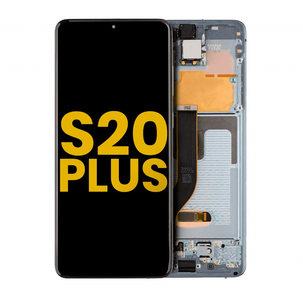 OLED Assembly With Frame For Samsung Galaxy S20 Plus 5G (Refurbished) (Cloud Blue)