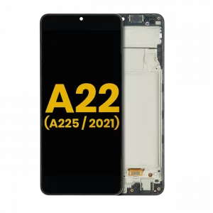 OLED Assembly With Frame For Samsung Galaxy A22 4G (A225 / 2021) (Refurbished) (All Colors)