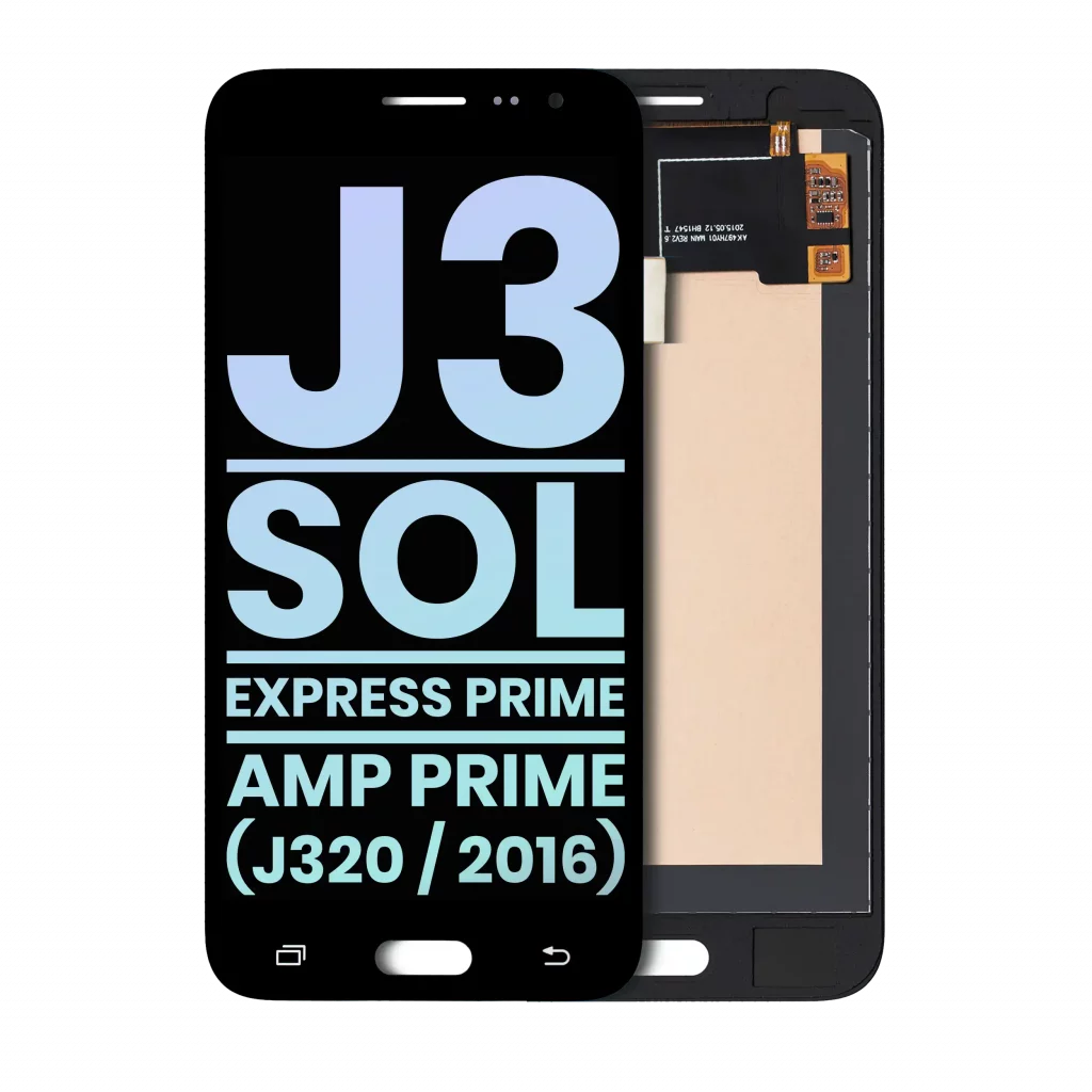 OLED Assembly Without Frame For Samsung Galaxy J3 / Sol 4G / Express Prime / Amp Prime (J320 / 2016) (Service Pack) (Black)