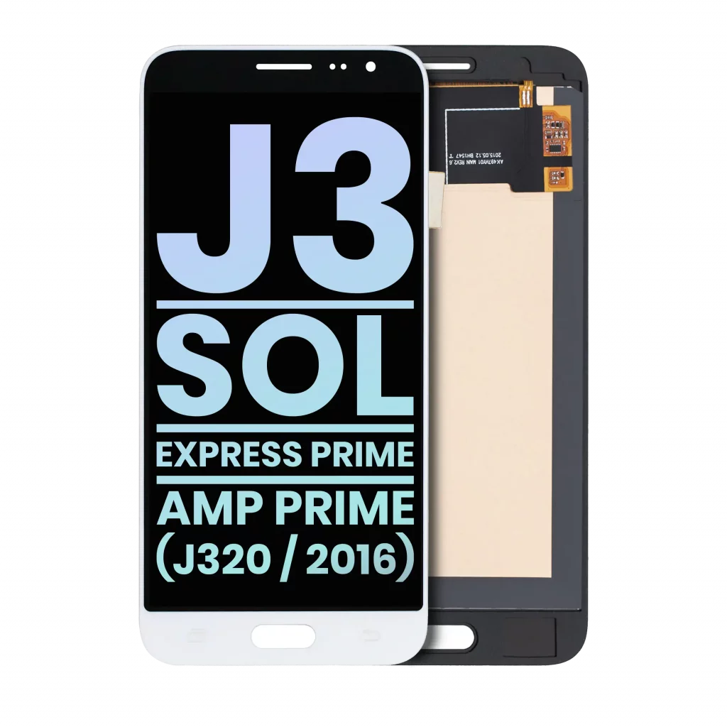 OLED Assembly Without Frame For Samsung Galaxy J3 / Sol 4G / Express Prime / Amp Prime (J320 / 2016) (Service Pack) (White)
