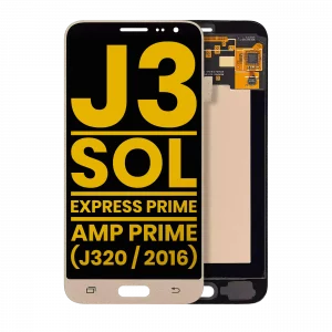 OLED Assembly Without Frame For Samsung Galaxy J3 / Sol 4G / Express Prime / Amp Prime (J320 / 2016) (Refurbished) (Gold)