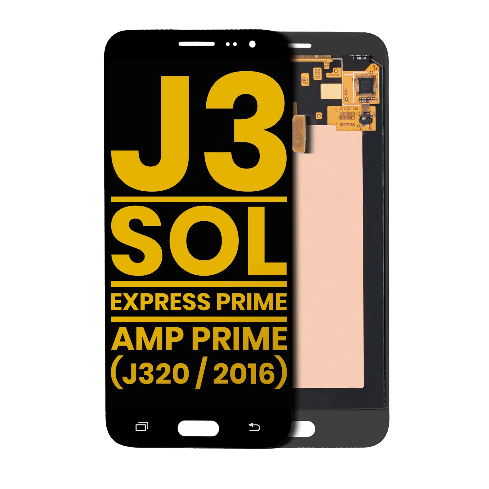 OLED Assembly Without Frame For Samsung Galaxy J3 / Sol 4G / Express Prime / Amp Prime (J320 / 2016) (Refurbished) (Black)