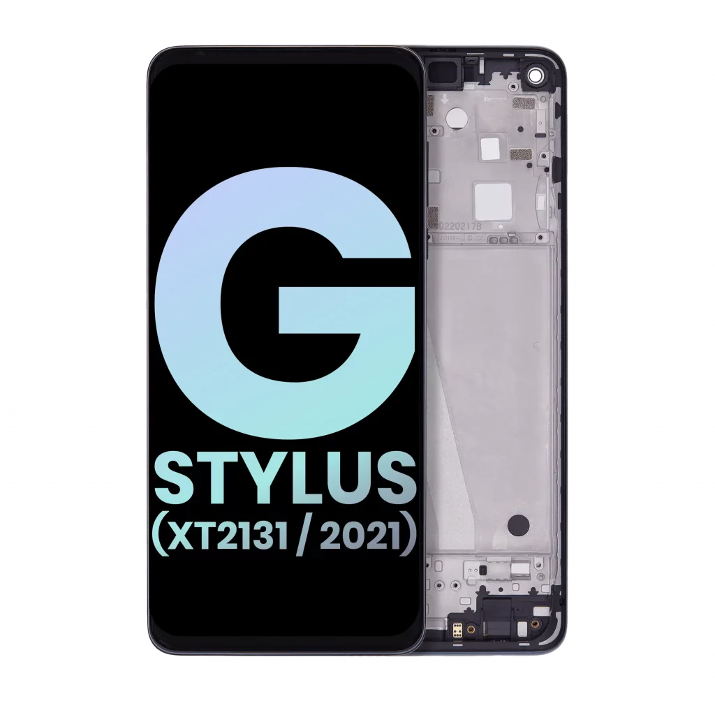 LCD Assembly With Frame For Motorola Moto G Stylus 5G (XT2131 / 2021) (Genuine OEM) (Cosmic Emerald)