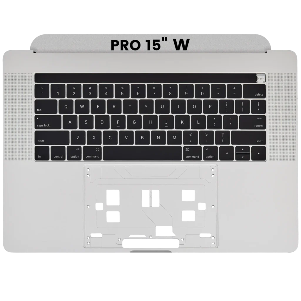 Top Case with Keyboard (ANSI US) For MacBook Pro 15" A1707 (2016-2017) (OEM New) (Silver)