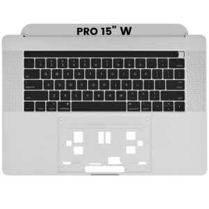 Top Case with Keyboard (ANSI US) For MacBook Pro 15" A1707 (2016-2017) (OEM New) (Silver)